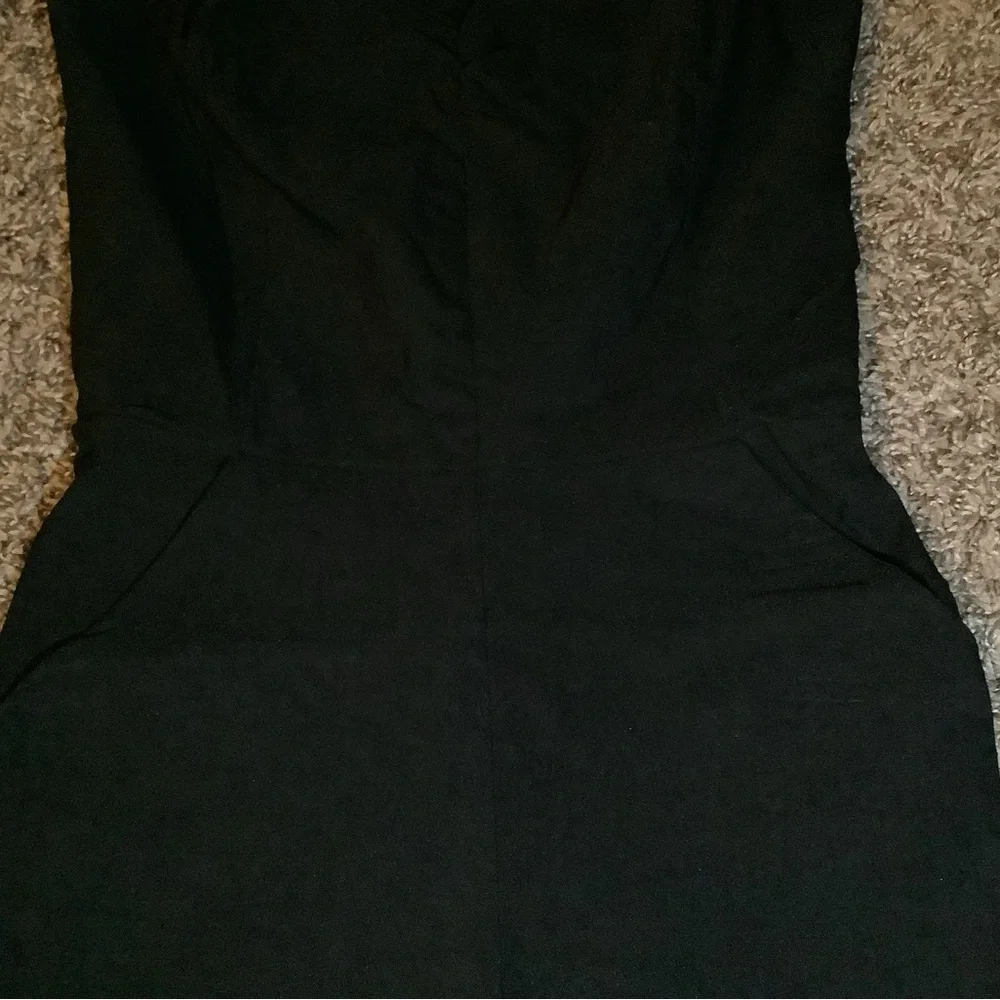 Unique Vintage 1950s Halter Marcel Jumpsuit, color black, size: Small or 4 - Picture 3 of 13